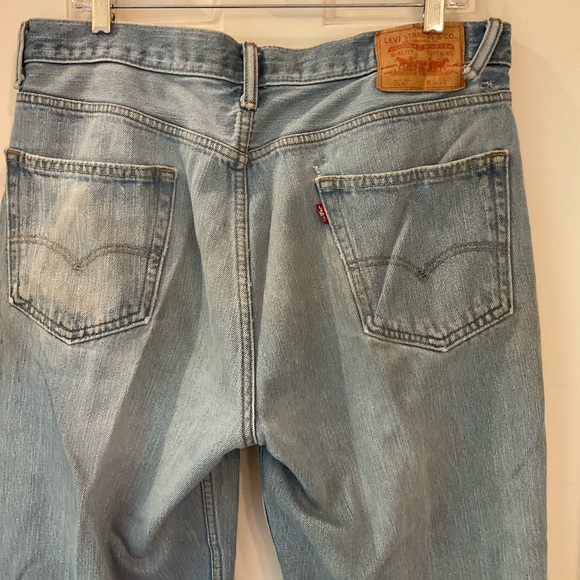 Levi’s 550 Jeans Orange Tab, Vintage, Men’s 36” x 32”, Well Loved, Well Worn. - Picture 7 of 11